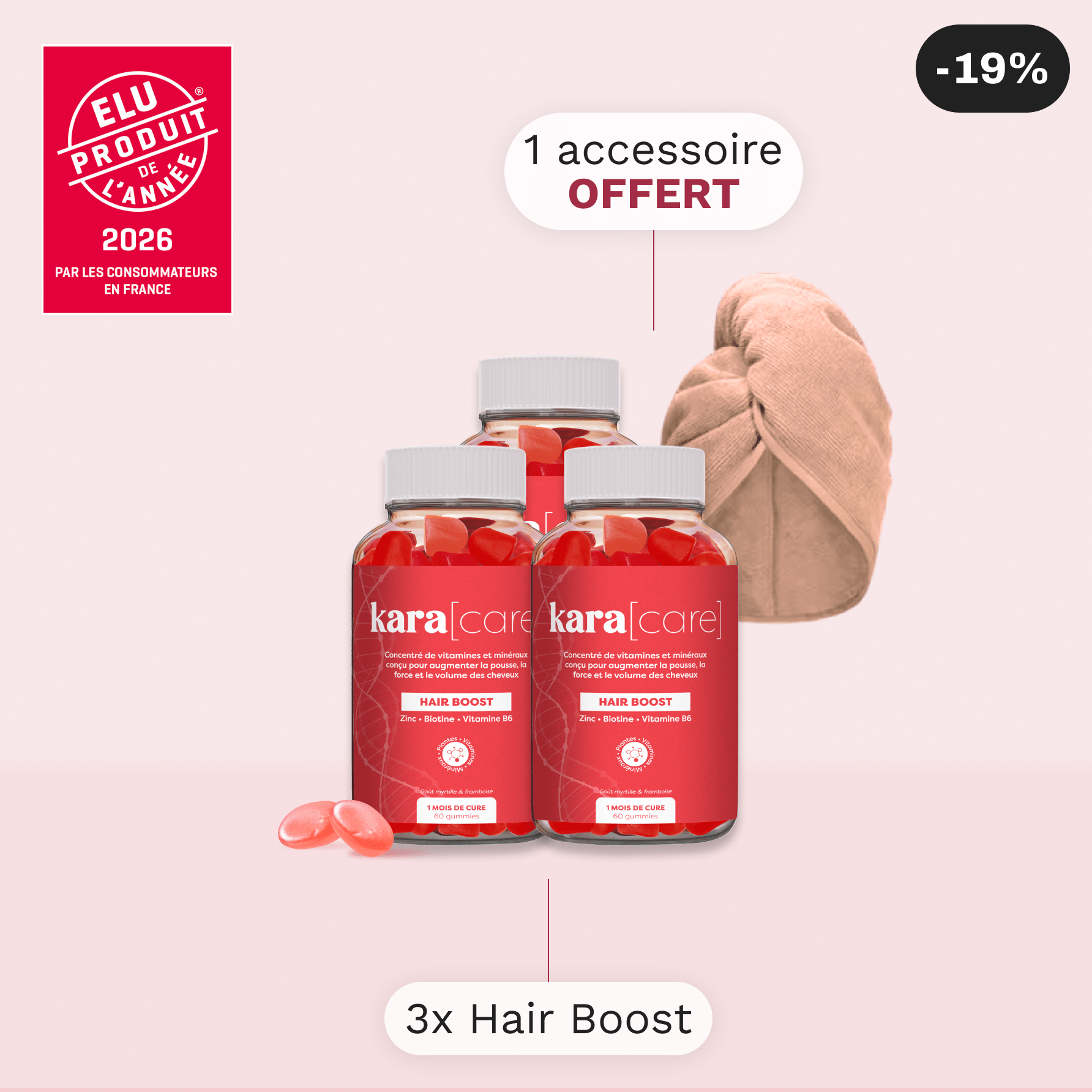 Pack Hair Boost - 3 mois - Karacare